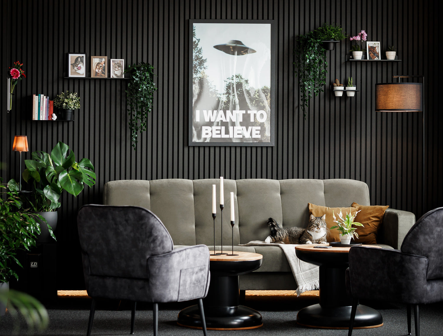 Zweiter Wohnbereich Zubehör für Akustikpaneele ohne Bohren