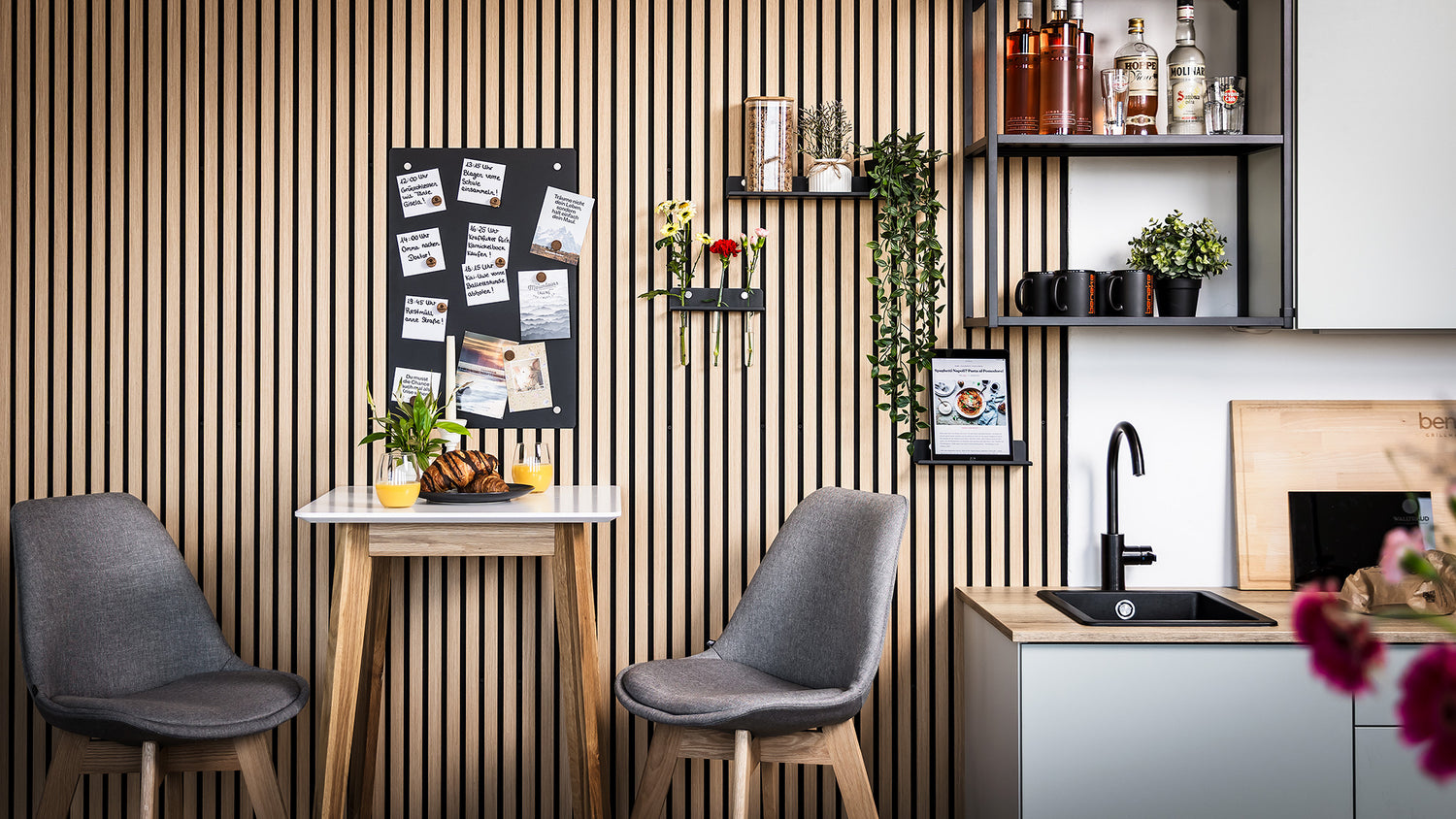 Küche Zubehör für Akustikpaneele ohne Bohren