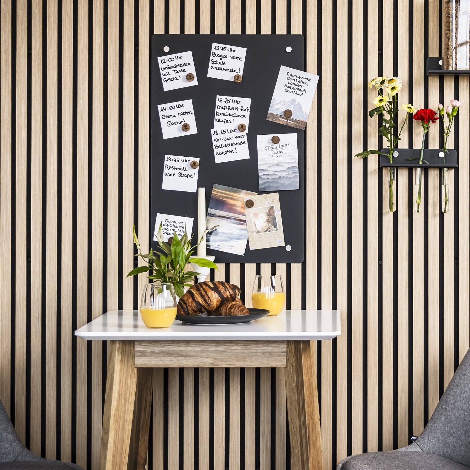 Hochwertige Magnettafel für Akustikpaneele ohne Bohren