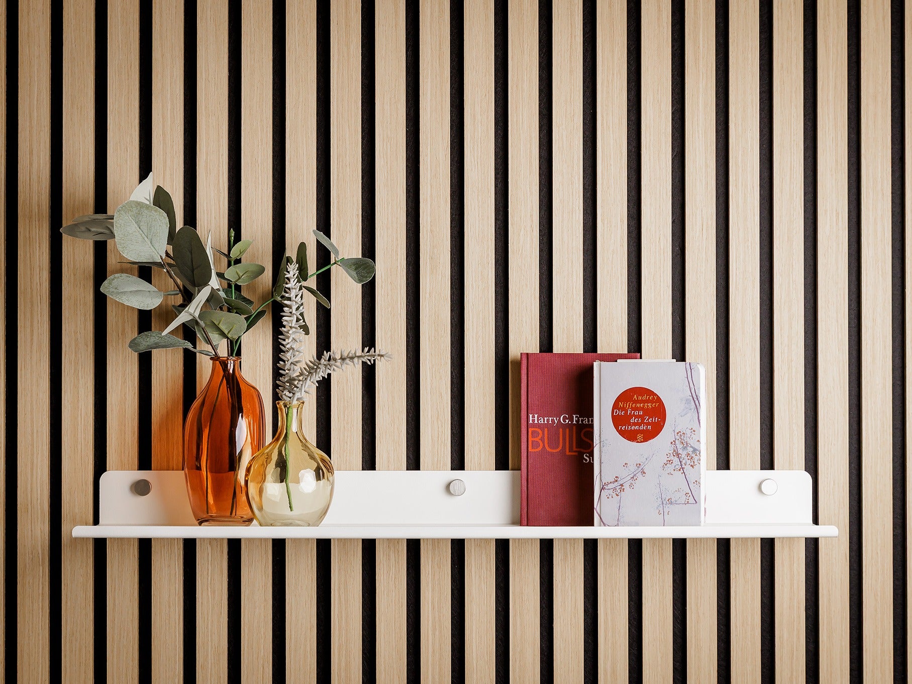 WALLTRAUD Regal für Akustikpaneele weiß in 600 mm Breite