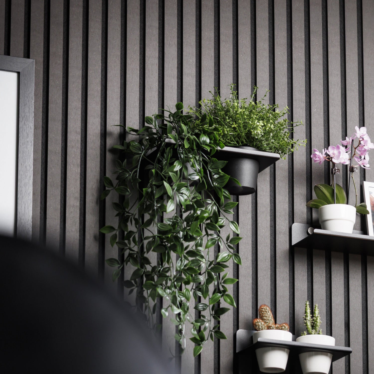 Pflanzen-Topfregal für Akustikpaneele ohne Bohren, geeignet für IKEA Pflanzen